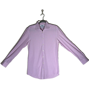 CHARLES TYRWHITT LONDON Men's 15 x 33 Extra Slim Fit Pink Pin Stripe